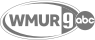 WMUR news logo with black and white design by IBEW Local 2320